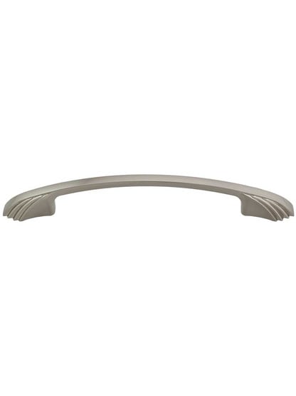 Sydney Flair Thin Drawer Pull - 5 inch Center-to-Center in Satin Nickel.